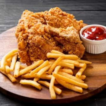 2 PC French Fried Chicken & Fries