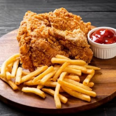 2 PC Fried Chicken & Fries